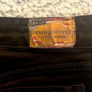 Black, gently worn, super soft skinny RL jeans